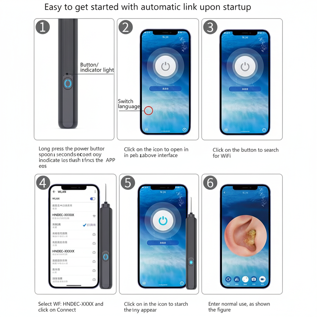 Waterproof Ear Wax Removal Cleaner Kit