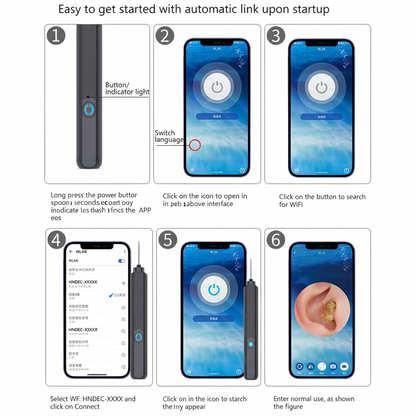 Waterproof Ear Wax Removal Cleaner Kit