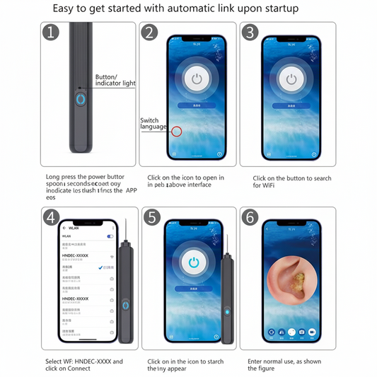 Waterproof Ear Wax Removal Cleaner Kit