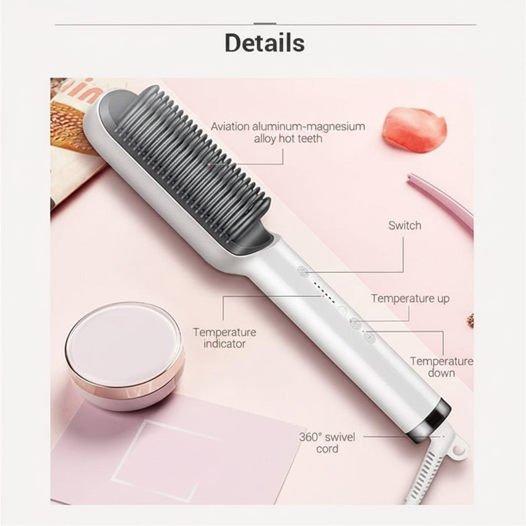 Electric Hair Straightener Comb