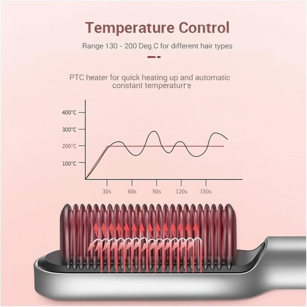 Electric Hair Straightener Comb