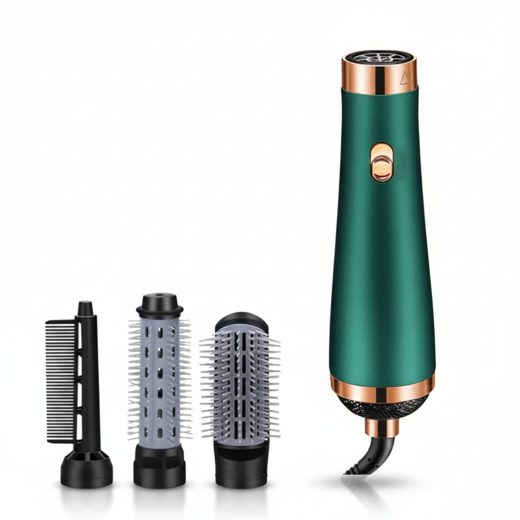 Multifunctional 3-in-1 Hair Dryer Brush with Replaceable Combs